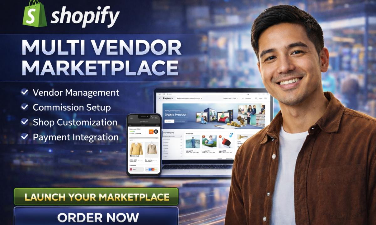 I will develop Shopify Multivendor Ecommerce Marketplace Multivendor Store