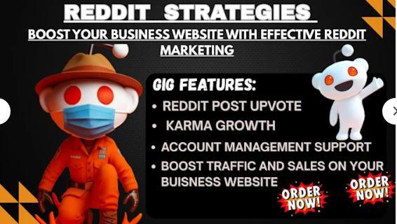 I will manage Reddit post upvote comment for IPTV website, eCommerce marketing