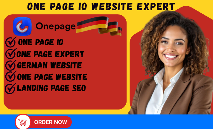 Be Your OnePage.io Expert and Design a German Website Landing Page with SEO