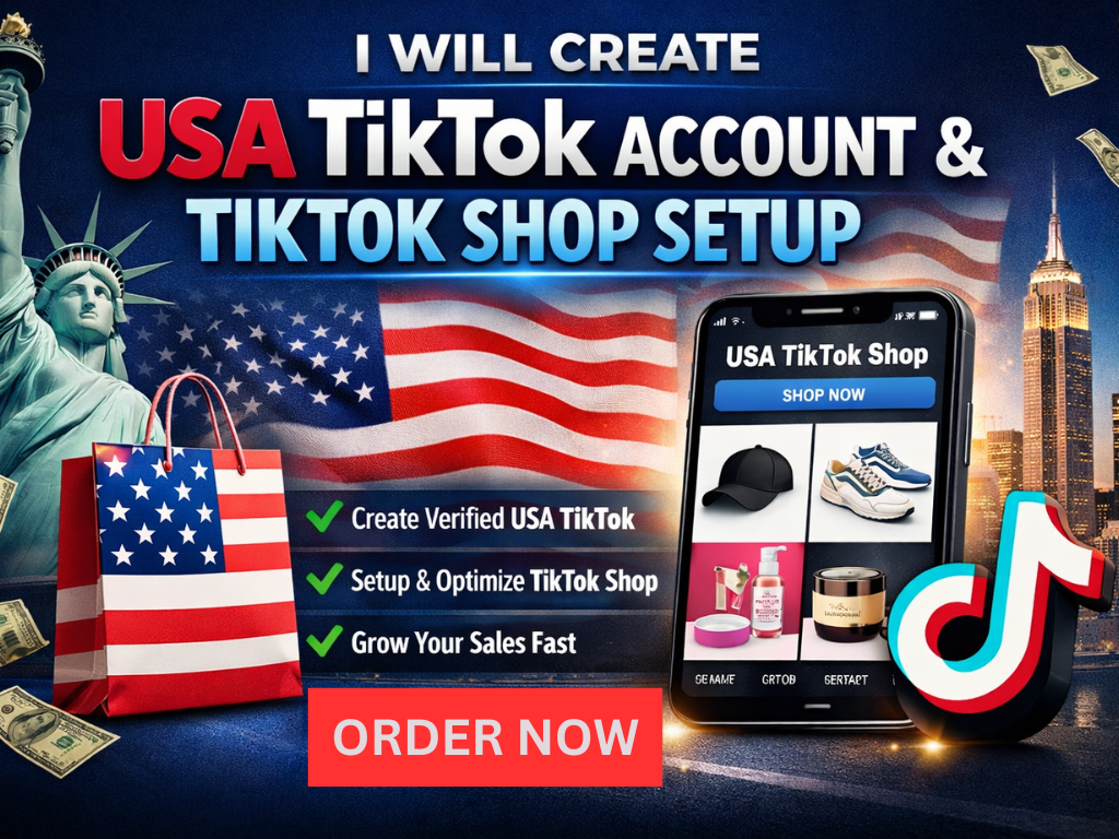 I will create USA TikTok account