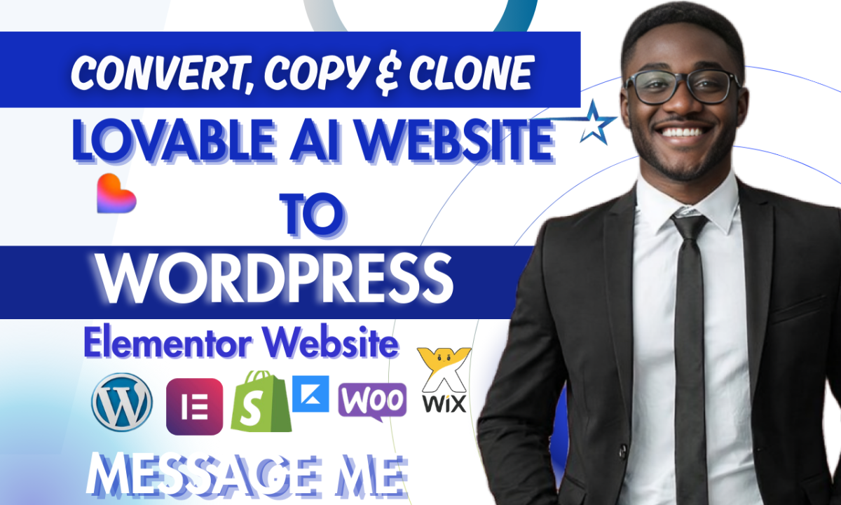 I will convert lovable AI, clone lovable