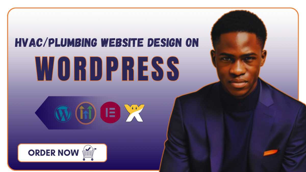 I will design a professional HVAC or Plumbing website using WordPress or Wix