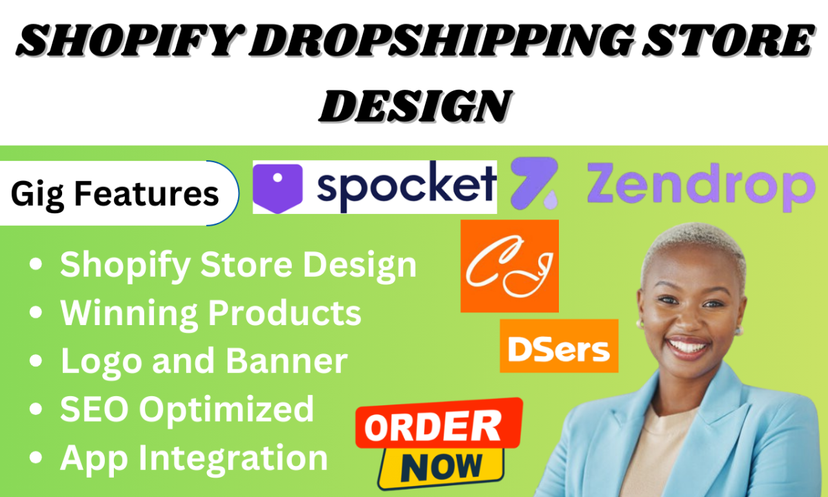 I will build automated Shopify dropshipping website via CJ Dropshipping, Autods, Zendrop
