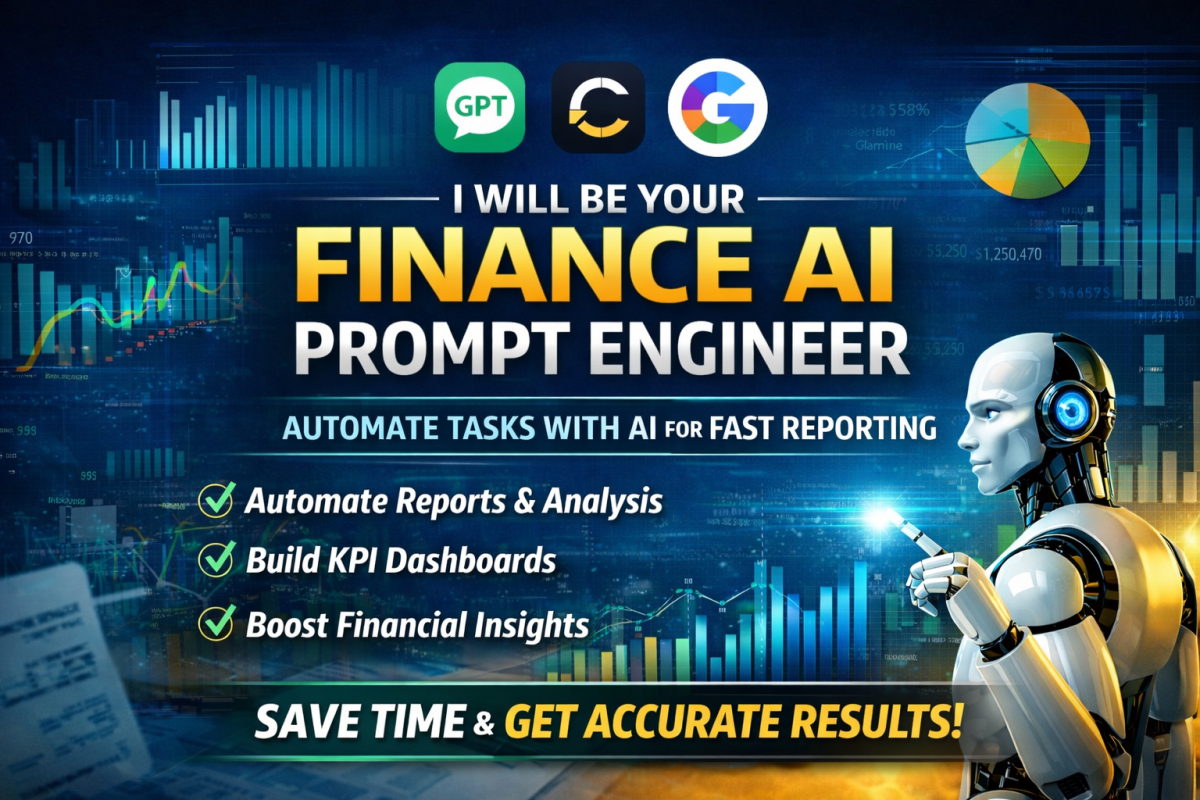 I will be your finance AI prompt engineer, automate tasks with AI for fast reporting