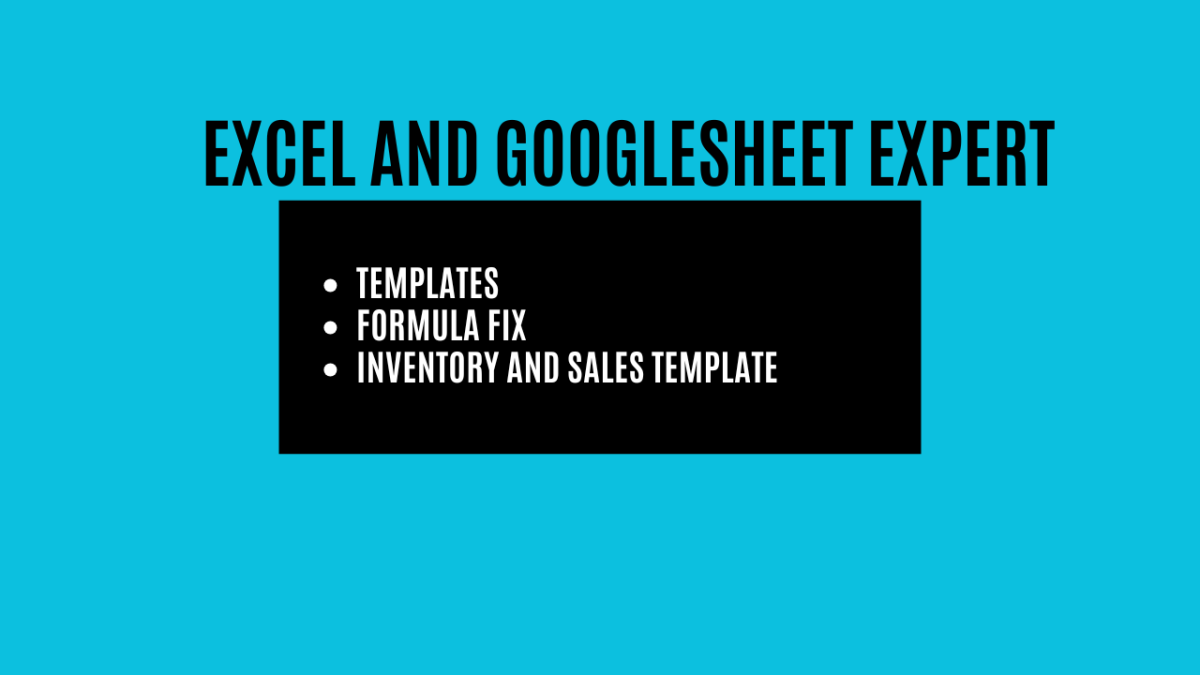 I will build Excel, Google Sheet template for inventory management, business reporting