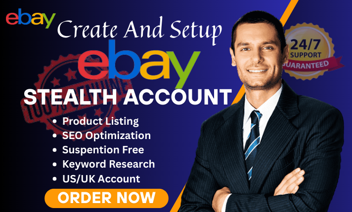 I will do verified eBay account creation, create US UK seller account and store setup