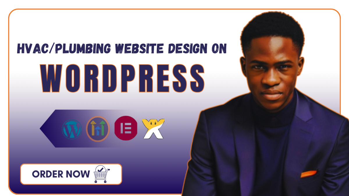 I will design a professional HVAC or Plumbing website using WordPress or Wix