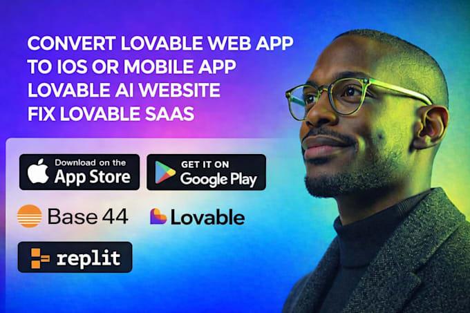 I will convert lovable web app to iOS or mobile app | Lovable AI website fix | Lovable SaaS
