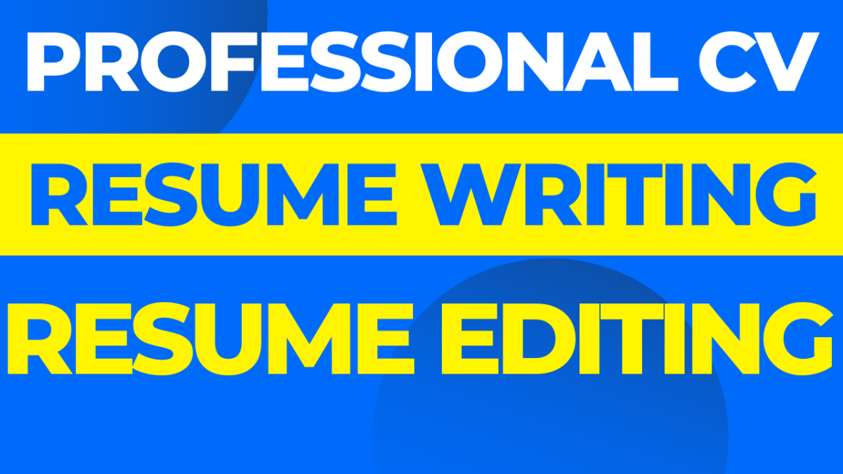 I will provide professional resume CV writing editing cover letter for your dream job
