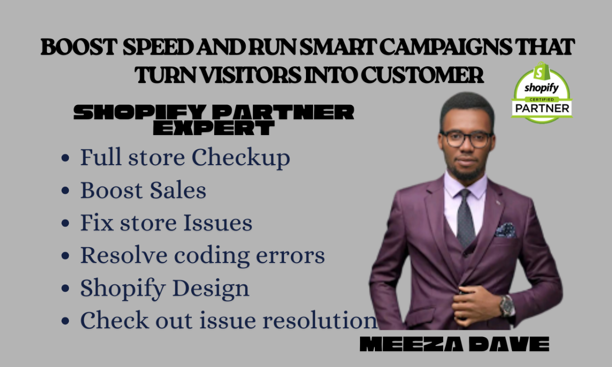 I will correct any errors in your store, bug fix, liquid resolves, and technical problems