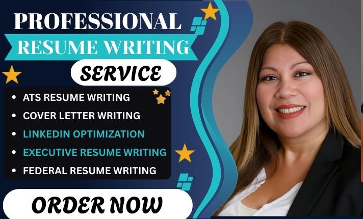 I will write professional ATS resume writing executive resume cover letter LinkedIn OPT
