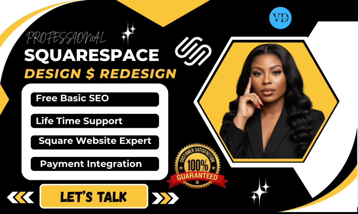 I will build Squarespace website design, Squarespace website redesign, Squarespace website