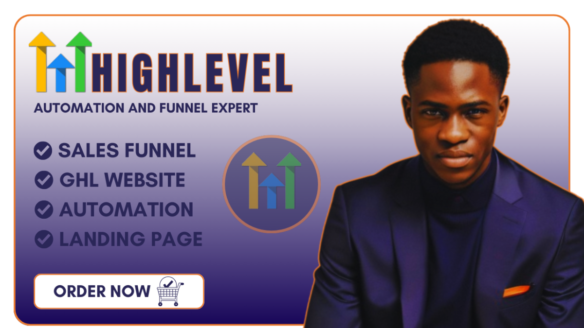 I Will Build GoHighLevel Website, Sales Funnel, and Landing Page