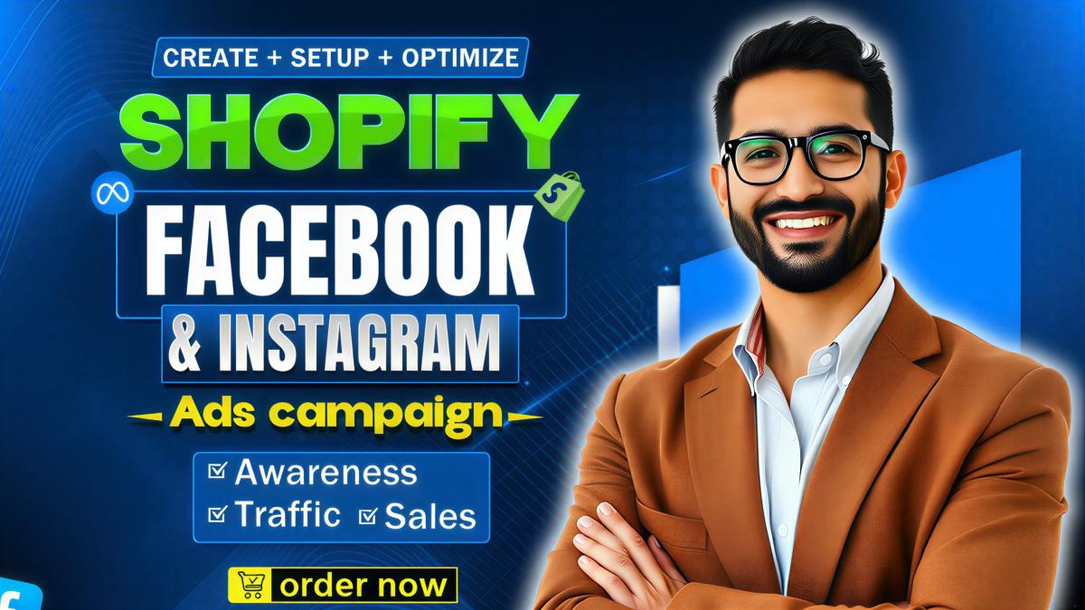 I will set up Shopify Facebook Ads Campaign, FB Advertising, Instagram Ads, FB Marketing