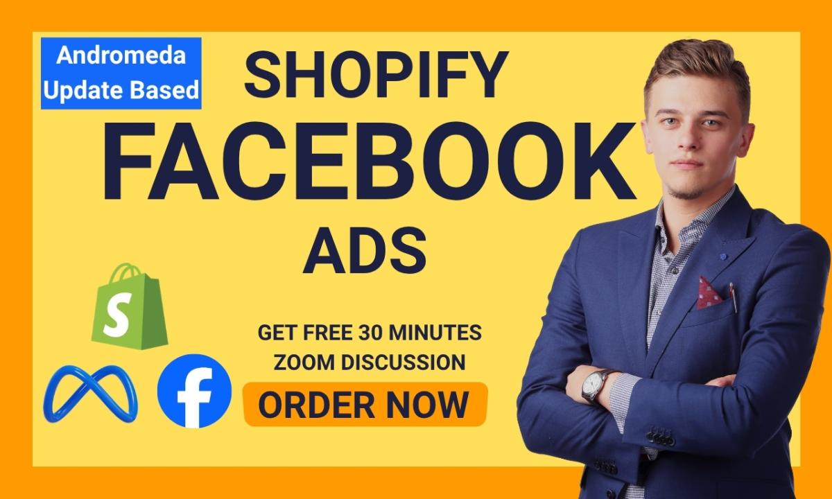 I Will Run Andromeda-Based Shopify Facebook Ads as a FB Marketing Strategist