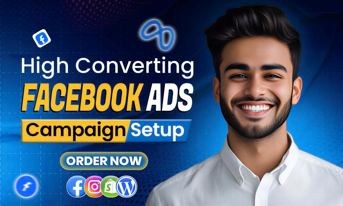 I will set up and manage Facebook Ads Campaign, Meta Ads Shopify Marketing, FB or IG Ads