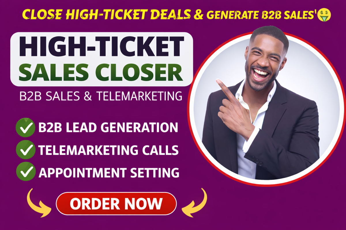 I Will Sales Closer Sales Rep Leads Salesperson Sales Representative B2B Sales Closer
