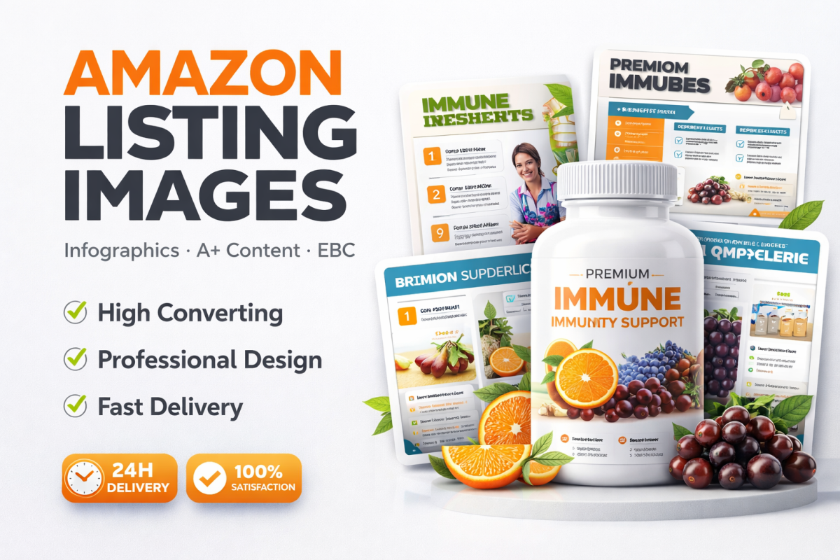 Do Amazon Listing Images Design, Amazon Infographic, Product Listing Images