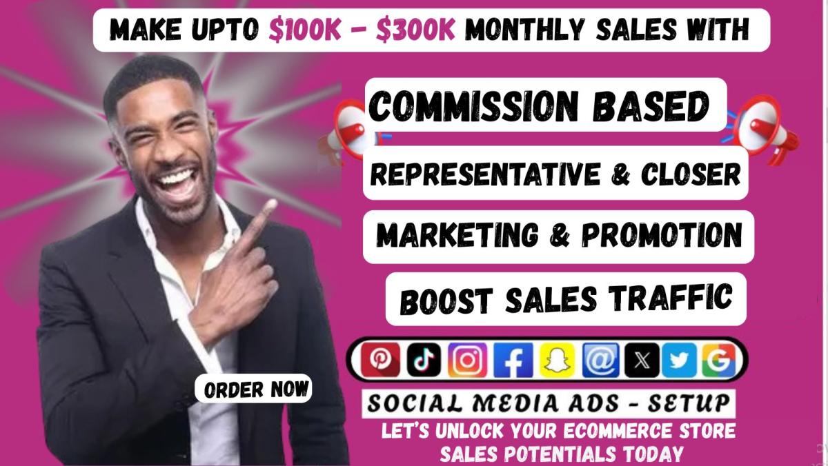 I Will Sales Closer | Sales Rep | Leads | Salesperson | Sales Representative | B2B Sales Closer