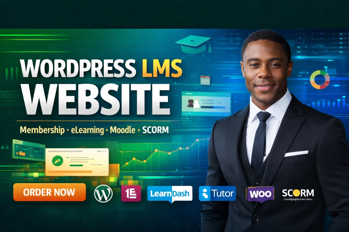 Build WordPress Membership LMS Website, eLearning Course Website & Moodle Course