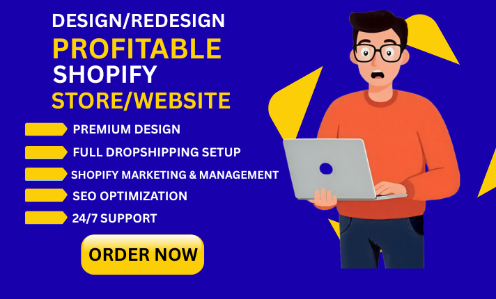 Design or Redesign a Profitable Shopify Store and Website