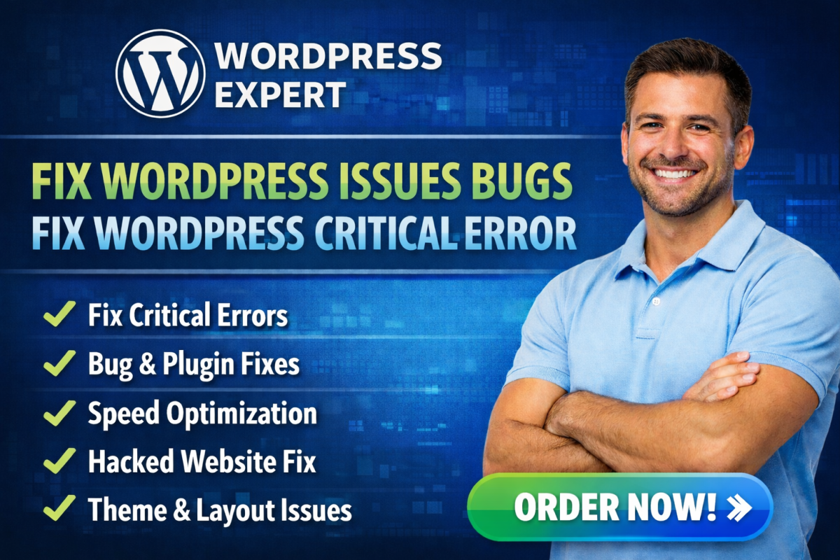I will fix WordPress issues, bugs, and resolve critical errors