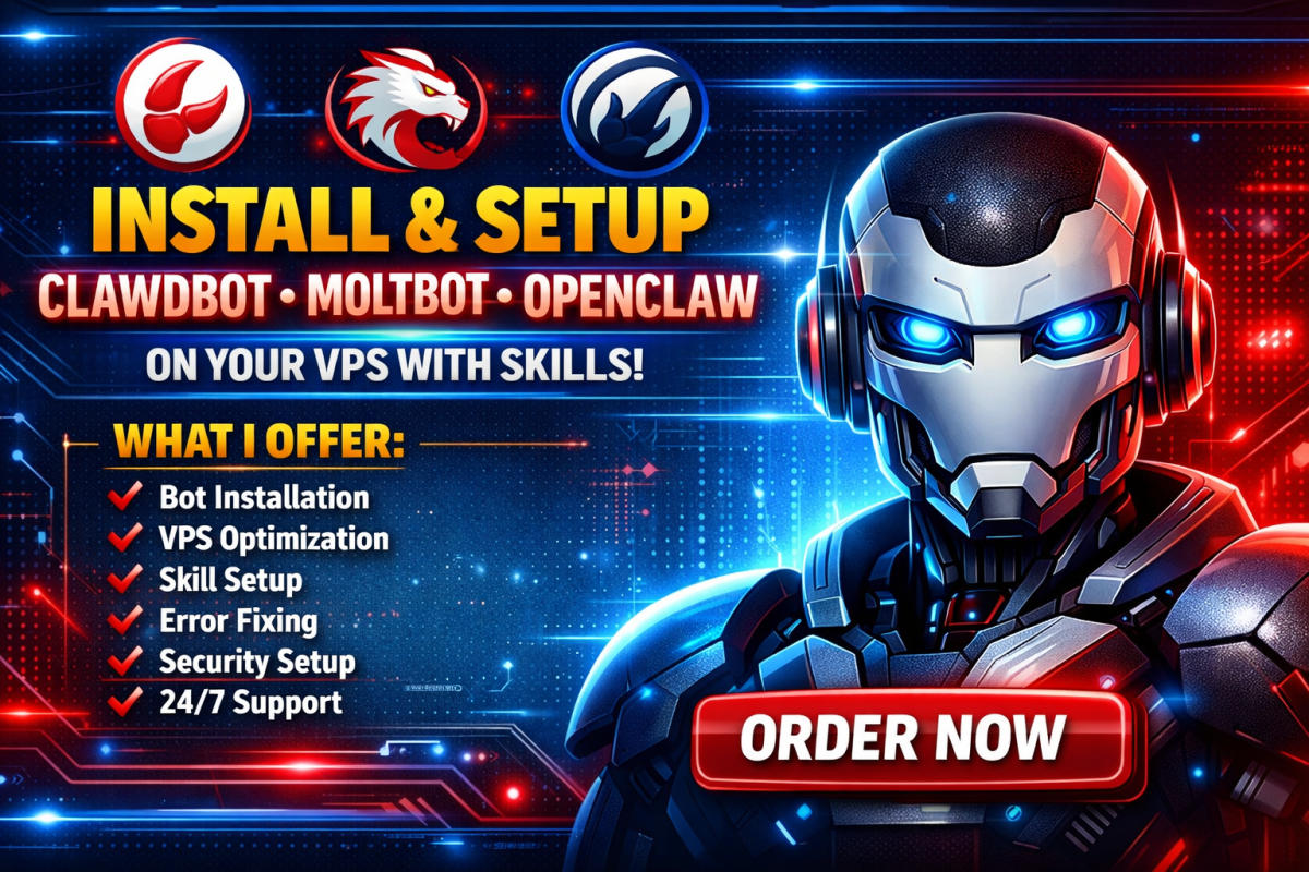 I will install ClawDBot setup MoltBot OpenClaw with skill on VPS server