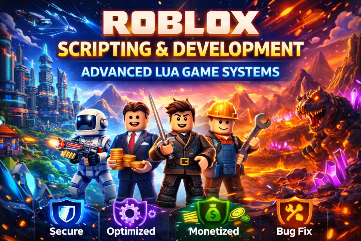 Roblox Scripter Lua Developer | Build VFX | Full Game Creation | FiveM Bug Fix