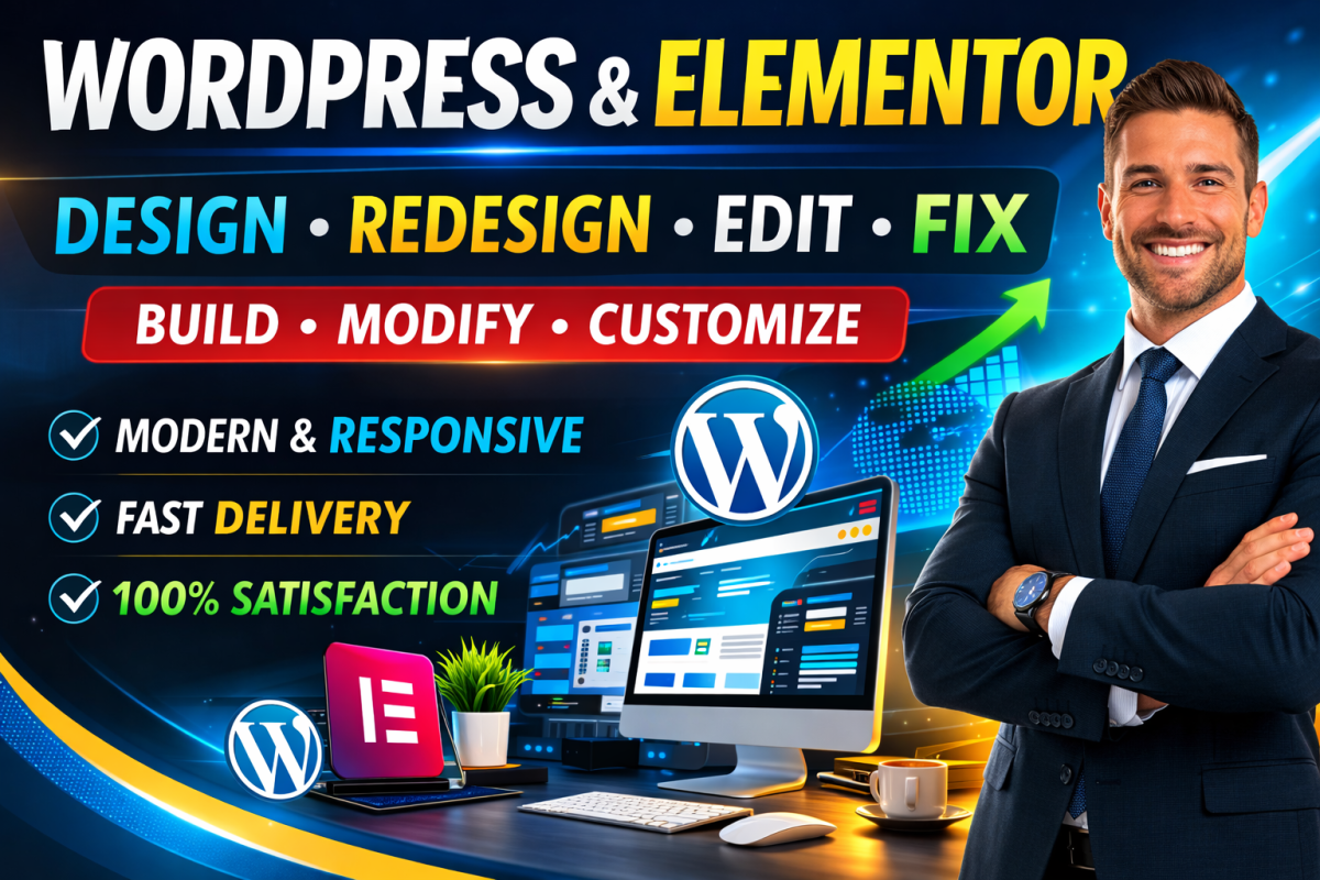 Design, Redesign, Edit, Fix, Customize, Convert WordPress Website Page Layout Changes