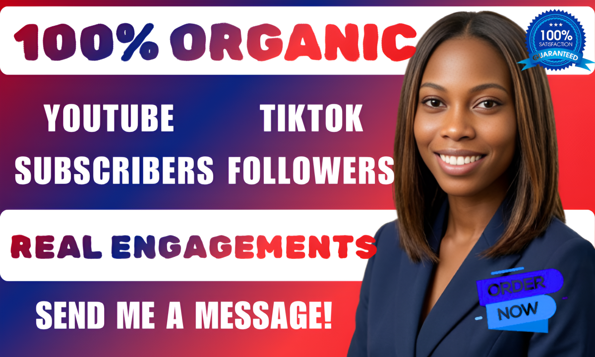 I will organically grow your YouTube and TikTok pages