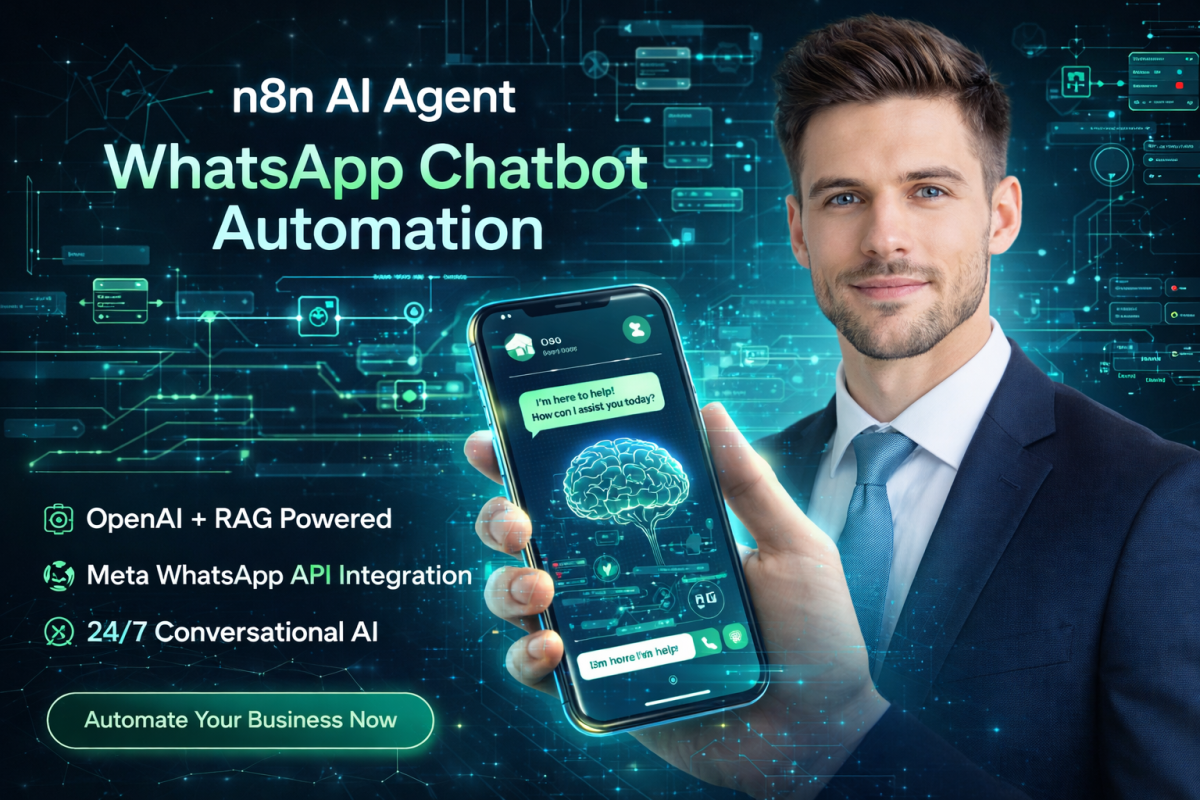 Build an n8n AI Agent WhatsApp Chatbot Using OpenAI, Meta API, and RAG