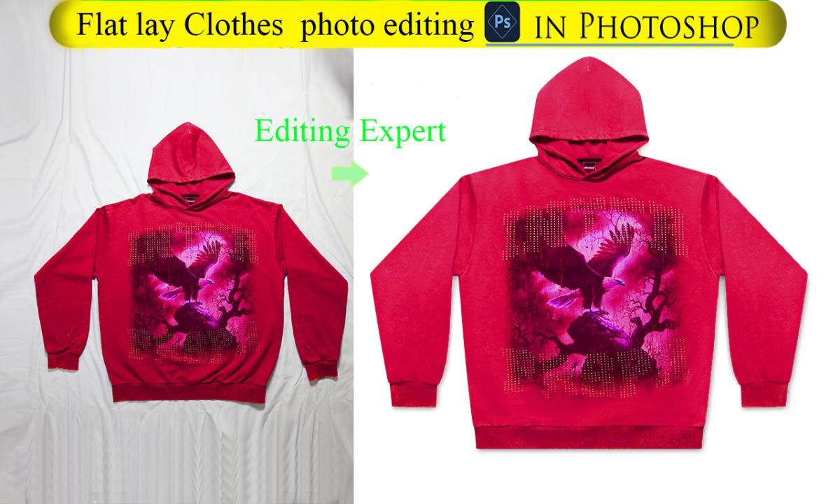 I will best flatlay retouch and packshot apparel photo edit services