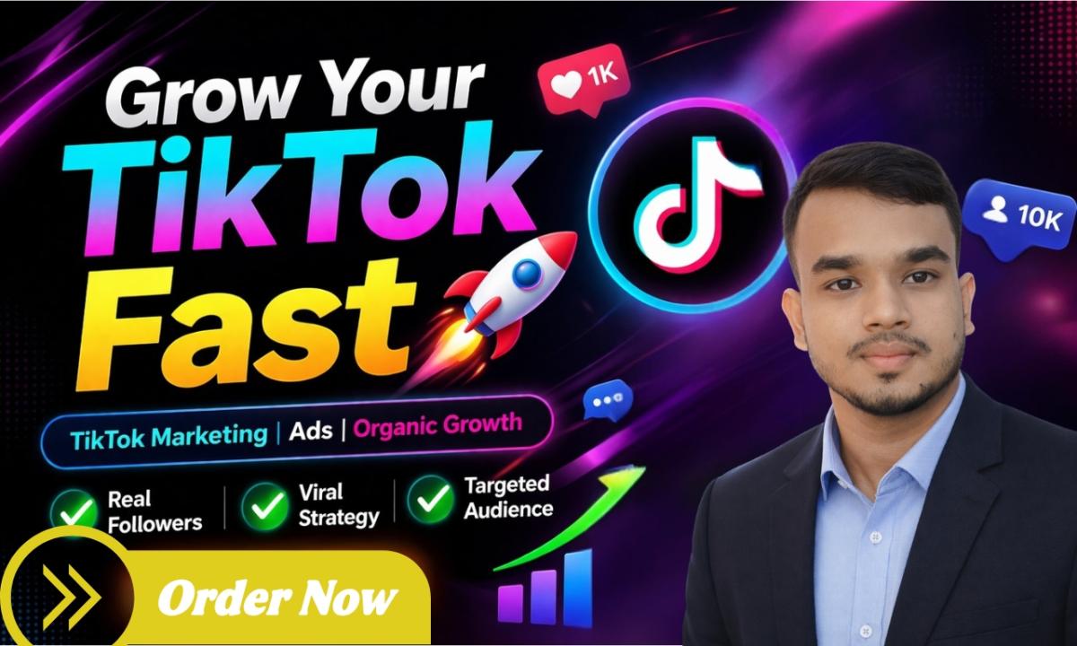 I will do TikTok marketing and create viral growth strategy