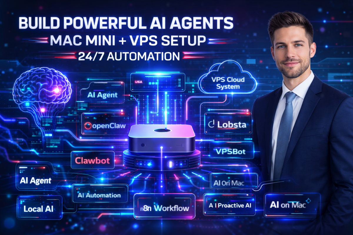 I will setup clawbot openclaw lobsta agent ai assistant moltbot vps server mac mini