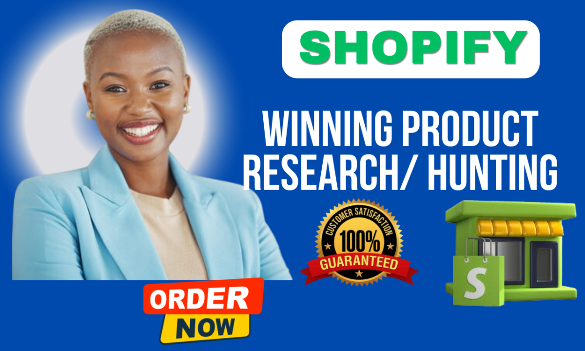 I will do product research, winning product research, Shopify product research, hunting for profitable products