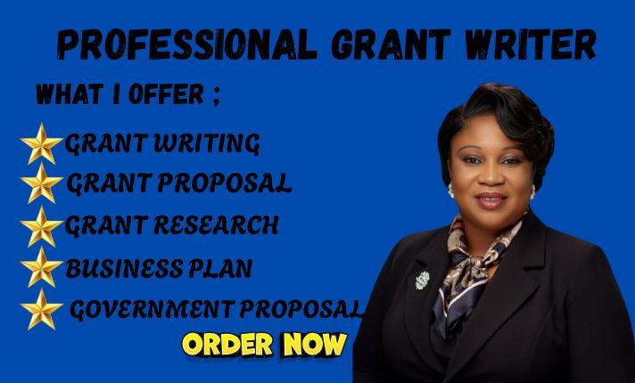 I will write a winning grant proposal and do grant research