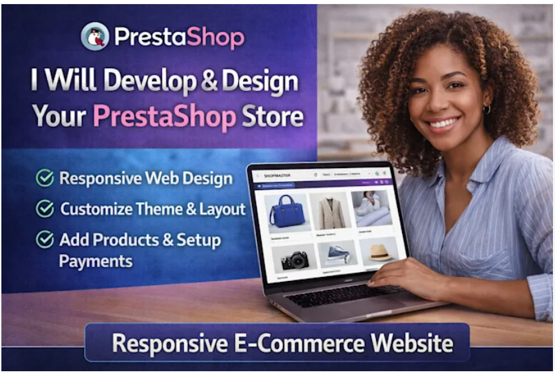 I will develop and design a responsive prestashop store