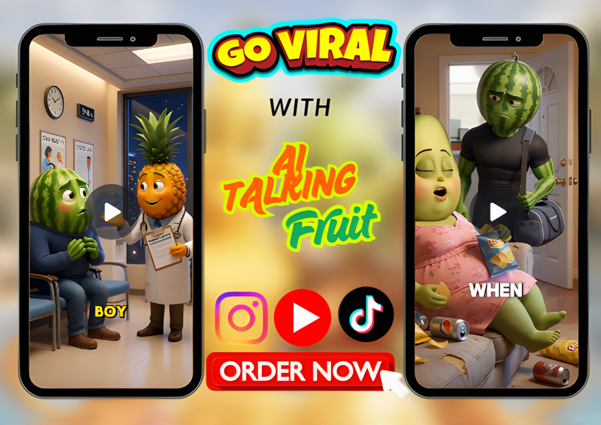 I will create viral ai talking fruit video talking object fruit character 3d animation