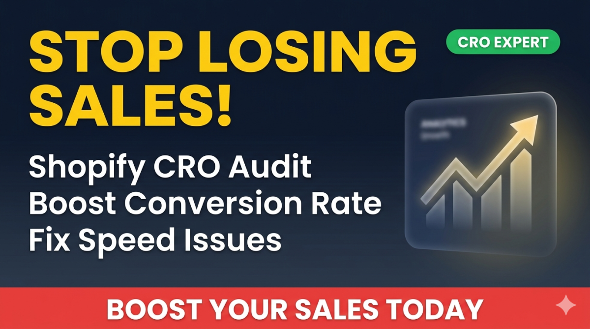 I will do shopify cro audit, speed optimization and boost conversion rate