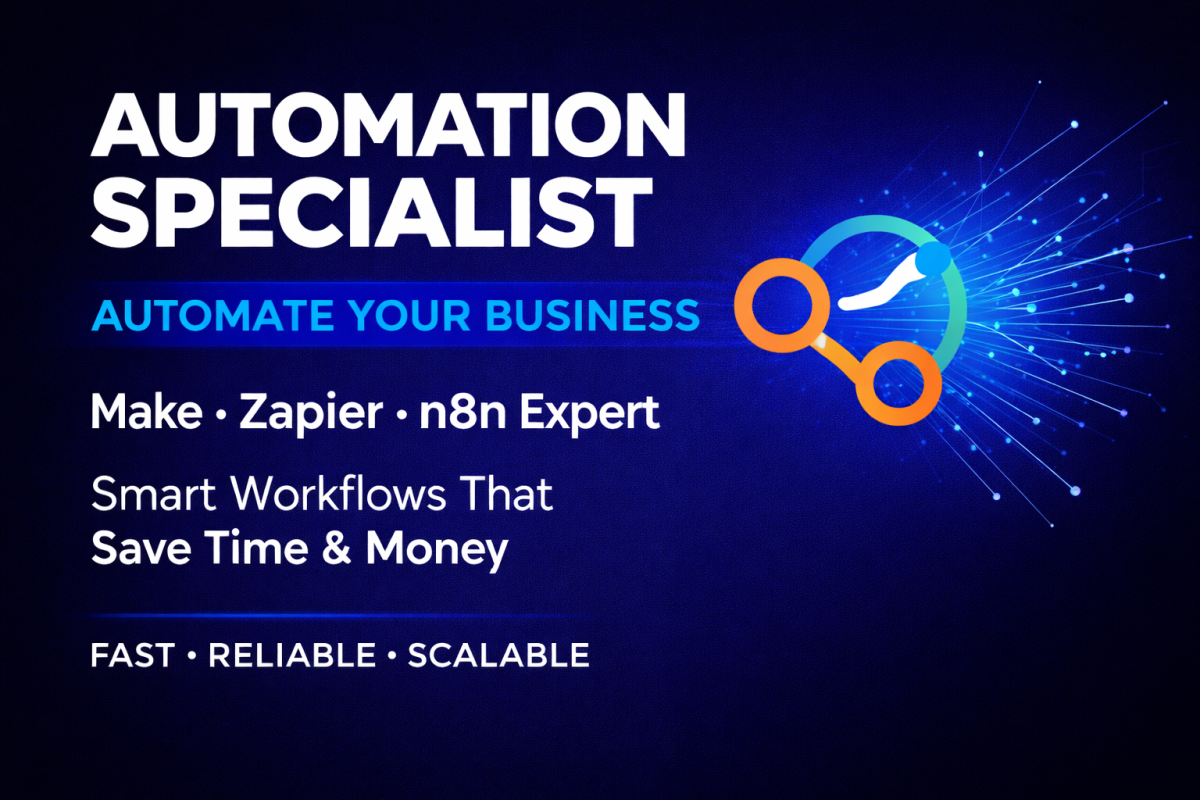 I will set up Make.com automation, Zapier integrations & N8N automation scenarios