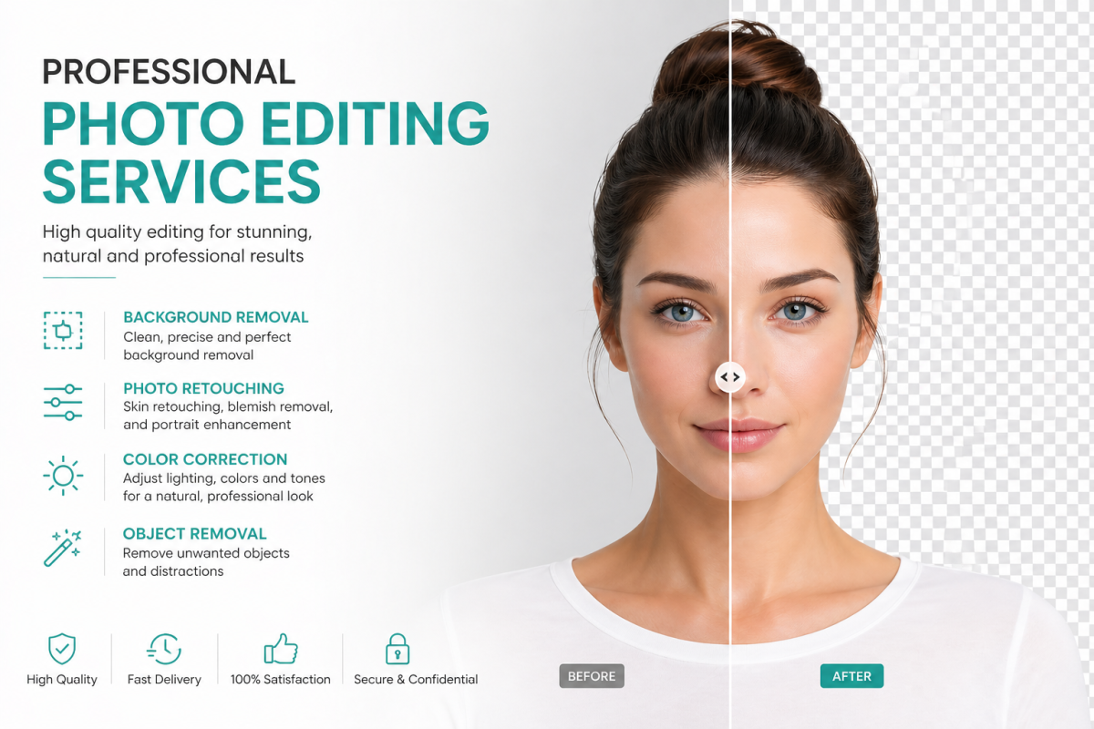 i will do professional image editing, retouching and background removal