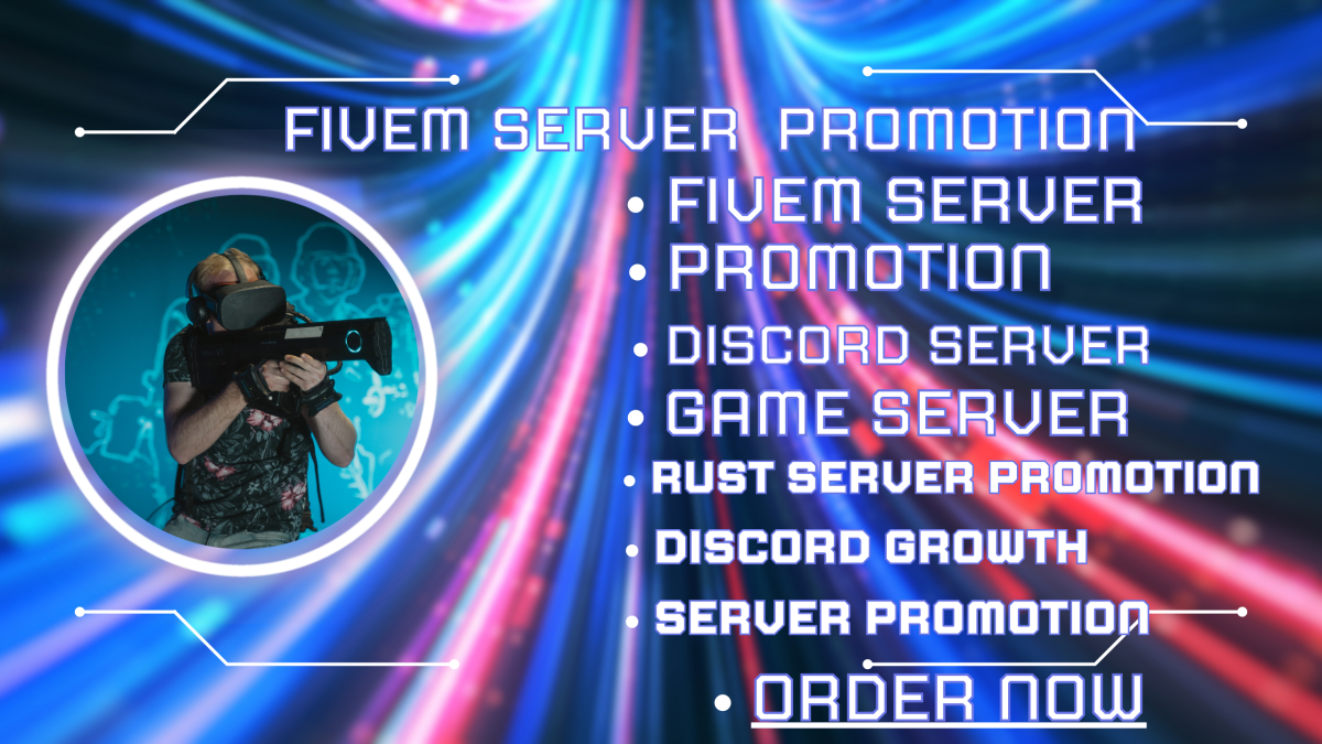 I will fivem server promotion,discord server promotion fivem server ads,crypt marketing