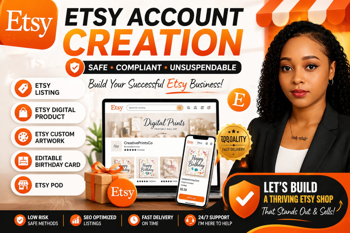 I will do etsy shop setup etsy account creation etsy store setup etsy SEO