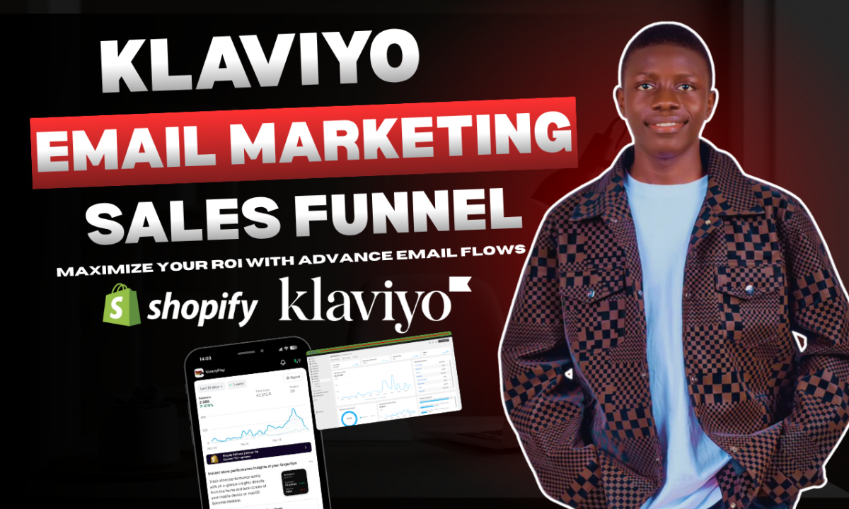 I will setup klaviyo email marketing automation flows for shopify sales funnel