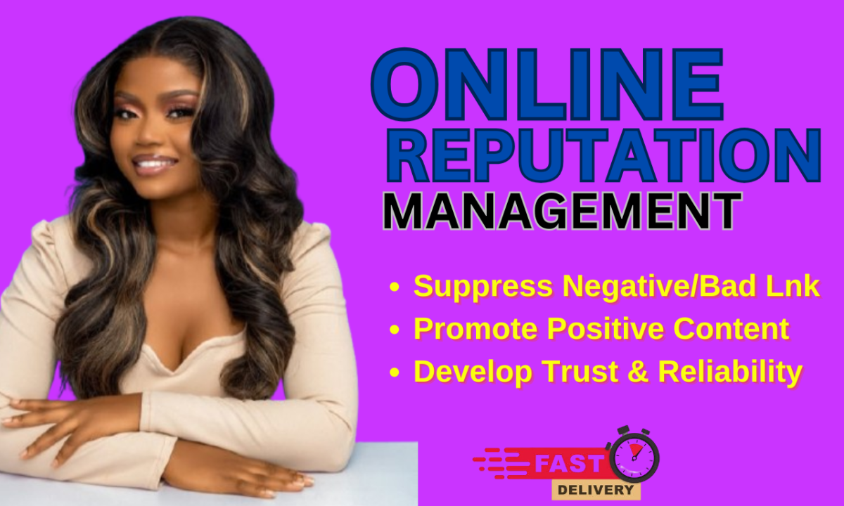 I will do online reputation management, reverse SEO to push down negative listing