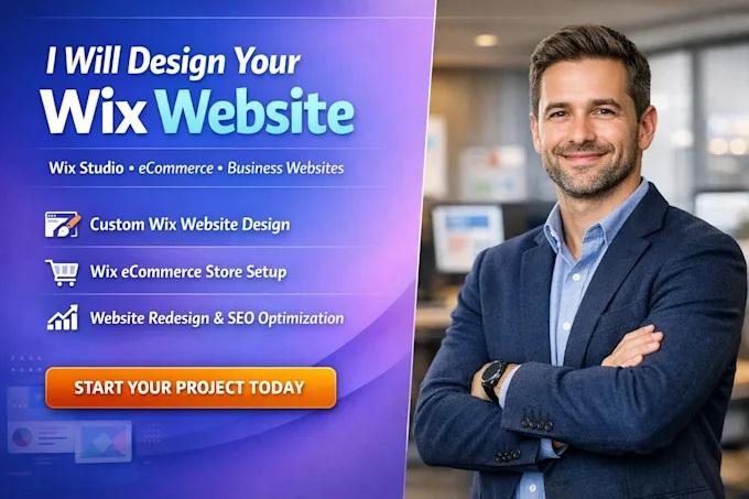 I will build develop or redesign your wix website wix studio ecommerce wix website