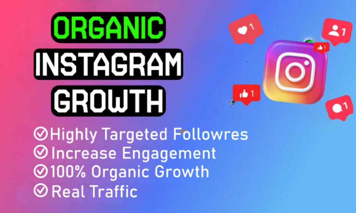 I will promote fast instagram organic promotion followers and engagement
