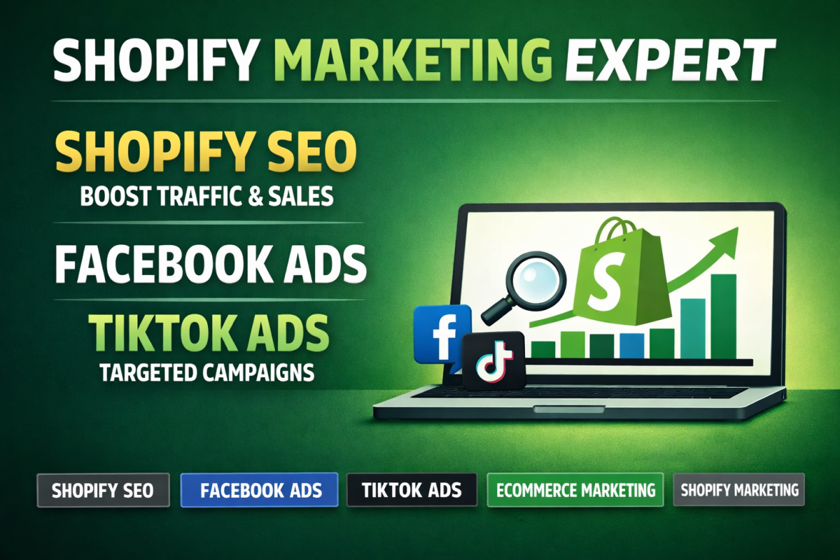 I will promote facebook and instagram ads,ecommerce shopify marketing and tiktok shop
