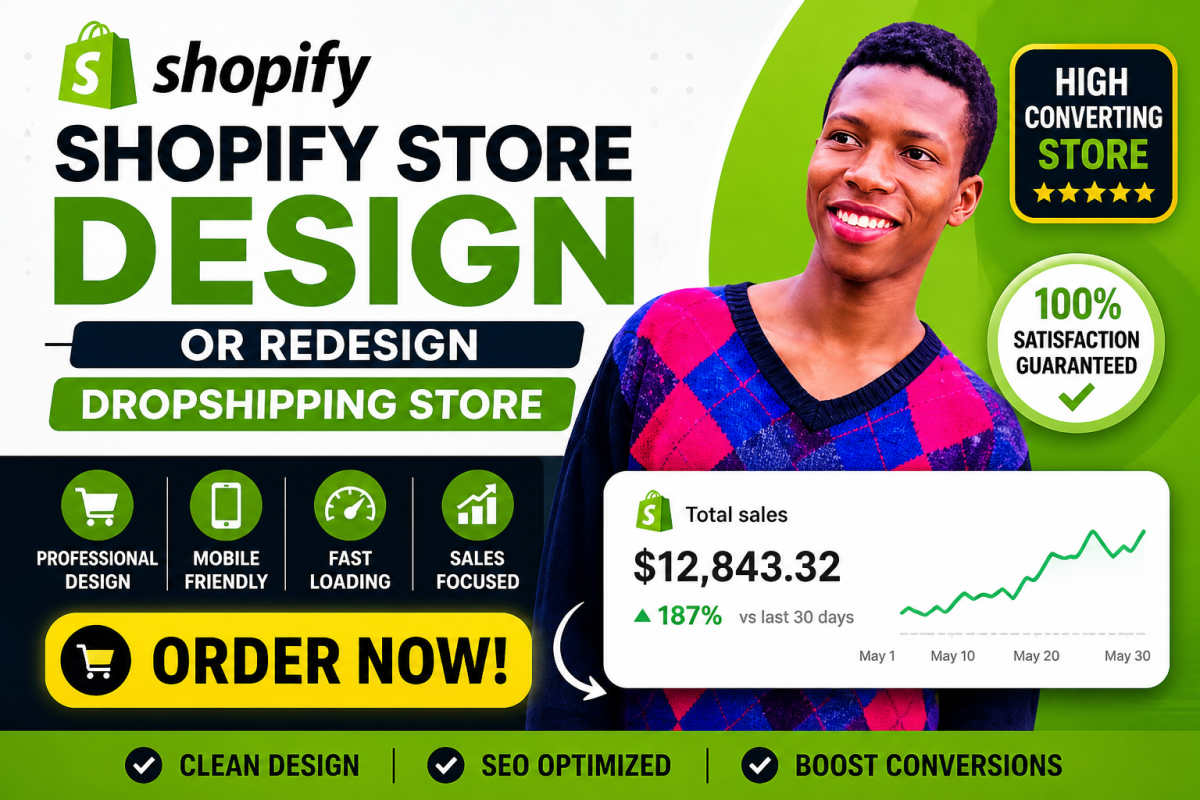 I will build a professional shopify store or redesign your shopify website