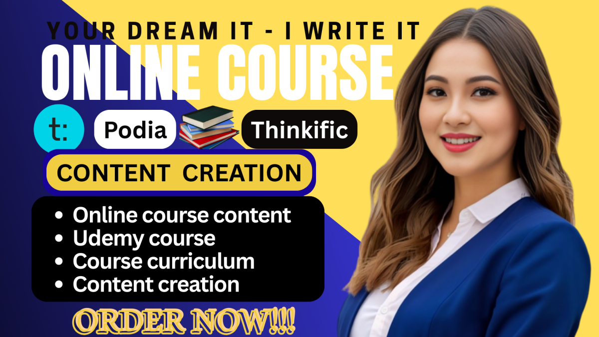 ebook online course content curriculum course academic udemy course creation